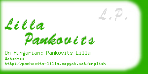lilla pankovits business card